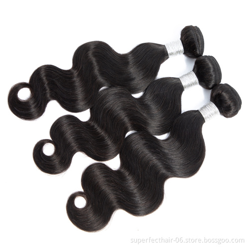 Wholesale Virgin Unprocessed Raw Hair Brazilian Lace Closure With Body Wave Bundles